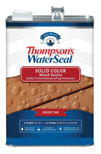 Thompson’s® WaterSeal® Solid Color Wood Sealer 1 Gallon Desert Tan (1 Gallon, Desert Tan)