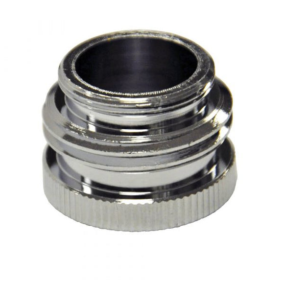 Danco 55/64 in.-27M / 3/4 in. GHTM x 55/64 in.-27F Chrome Garden Hose Aerator Adapter (55/64 in.-27M / 3/4 in. GHTM x 55/64 in.-27F)