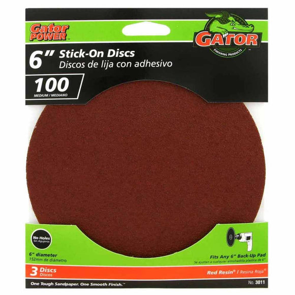 Gator Stick-On Sanding Discs  100 Grit (100 Grit)