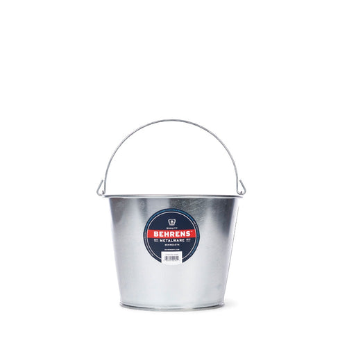 Behrens 5 Quart Hot Dipped Steel Pail (9Lx9Wx10H)