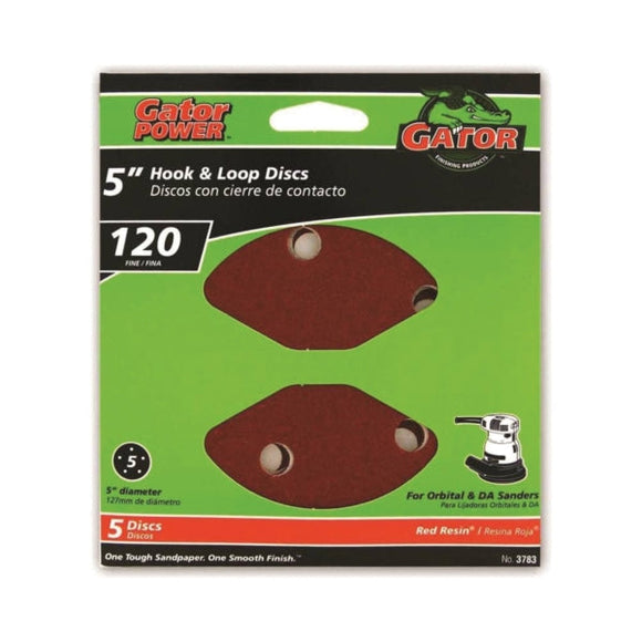 Gator Red Resin fiber discs 120 Grit (120 Grit)