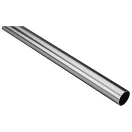 Closet Rod, Heavy-Duty, Satin Nickel, 6-Ft.