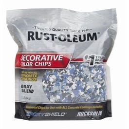 Decorative Color Chips, Blue Gray Blend, 1-Lb.