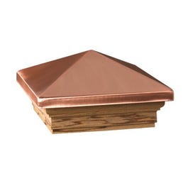 Copper Victoria High Point Post Cap, 4 x 4-In.