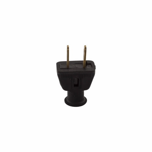 Eaton Cooper Wiring Straight Blade Plug 15A, 125V Black (125V, Black)