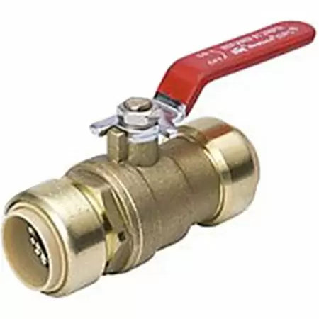 B & K Industries Brass Push Ball Valve 1/2 (1/2)