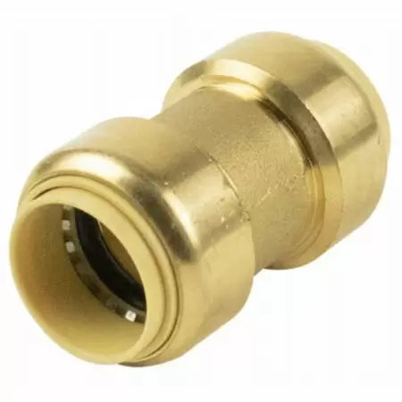 B & K Industries Brass Push-to-Connect Coupling  3/4 X 3/4