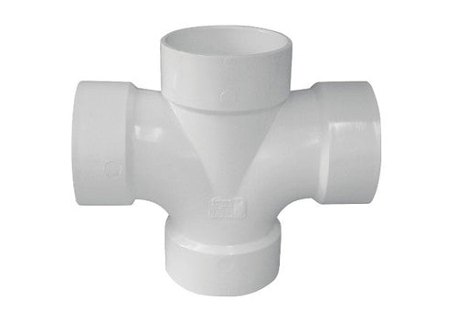 Canplas PVC Double Sanitary Pipe Tee Hub