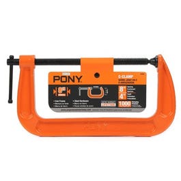 C-Clamp, Orange Casting, 8-In.