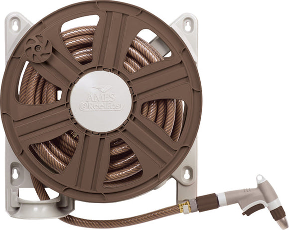 Ames 100′ Side-Mount Hose Reel (20″ height × 8″ width × 19″ depth)