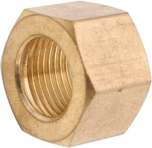 MSC Direct ANDERSON METALS  1/4″ Tube OD x 7/16-24 Thread Brass Compression Tube Nut (1/4″ Tube OD x 7/16-24)