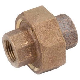 Pipe Fitting, Union, Lead-Free Red Brass, 3/8-In.