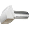 Dundas Jafine ProMax 4 In. White Plastic Dryer Vent Hood (Bulk)