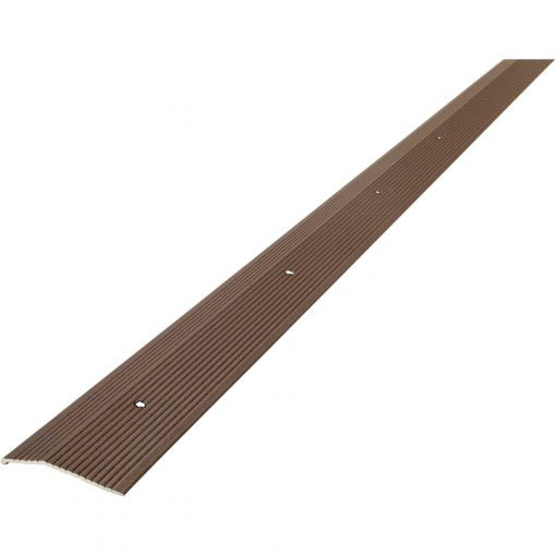 M-D Building Products M-D Forest Brown Fluted 2 In. X 72 In. Aluminum Carpet Trim