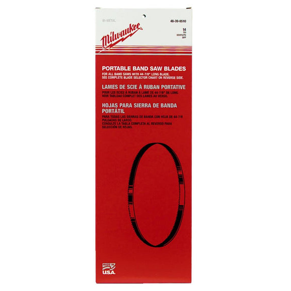 Milwaukee 44-7/8 In. x 1/2 In. 14 TPI Deep Cut Band Saw Blade