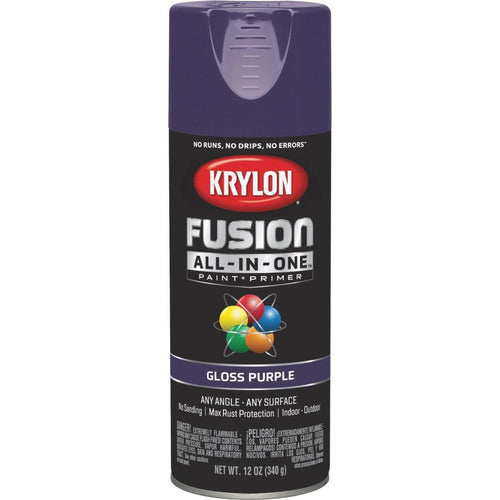 Krylon Fusion All-In-One Gloss Spray Paint & Primer, Purple