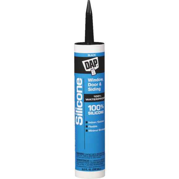 DAP 9.8 Oz. Window, Door & Siding Silicone Sealant, Black