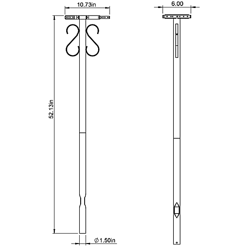 Architectural Mailboxes Round Steel Mailbox Post