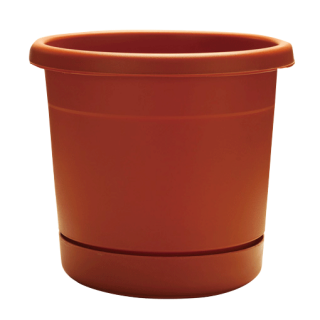 Southern Patio Dynamic Design 16″ Rolled Rim Planter, Terracotta