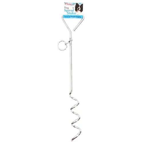 Boss Pet Spiral Tie-Out Stakes (18In)