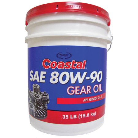 Coastal Premium GL-5 Gear Oil, 35 gal, Pail, Clear Amber, Liquid (35 Gallon)