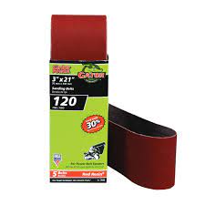 Gator Aluminum Oxide Sanding Belts (3 X 21 Assorted Grit 5 Pack)