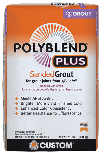 Custom Building Products Polyblend®Plus Sanded Grout (7 lbs)