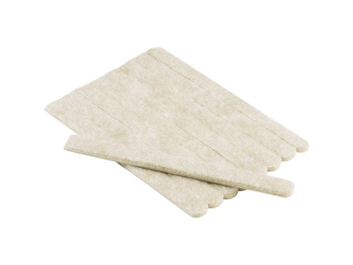 Shepherd Hardware 1/2-Inch x 6-Inch Heavy Duty Self-Adhesive Felt Furniture Strips, 9-Pack, Beige