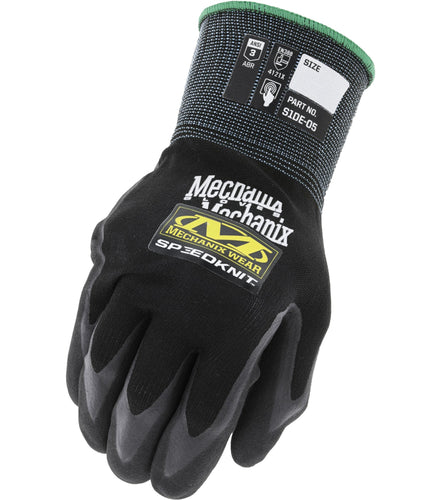 Mechanix Wear Coated-Knit Work Gloves Speedknit™ Utility - Blended Sizing Small/Medium, Black