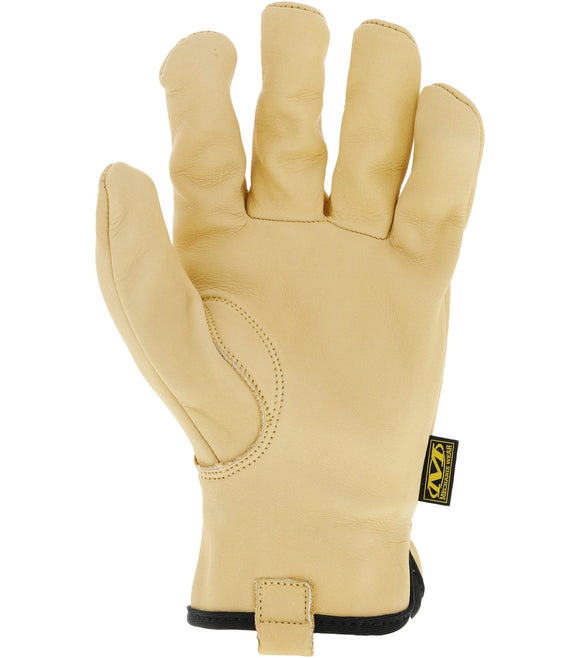 Mechanix Wear Leather Work Gloves Leather Cow Driver Medium, Brown
