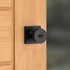 Kwikset Pismo Knob (Square) - Keyed - featuring SmartKey, Matte Black