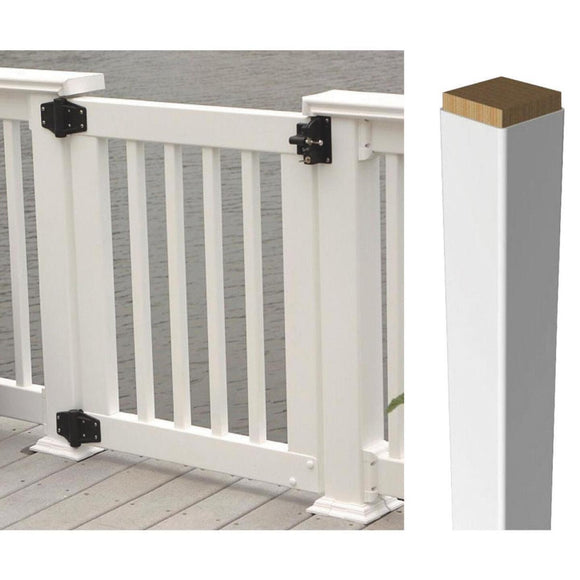 RDI Crossover Product 4 In. W x 4 In. H x 39 In. L White Vinyl Post Wrap Sleeve