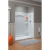 Sterling Ensemble 31-1/4 In. W x 72-1/2 In. H x 1-1/4 In D Curved Shower End Wall Set in White