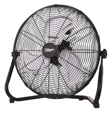 Power Zone LF-20 Floor Fan 3-Blade 3-Speed 360 deg Rotating