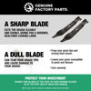 Cub Cadet High-Lift Blade Set for 54-inch Cutting Decks
