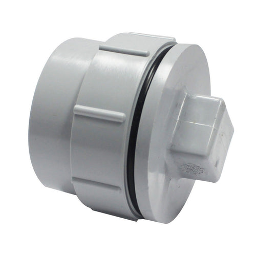 Canplas 2 PVC DWV Female Adapter, Female National Pipe Thread (FPT) Cleanout O-Ring and Plug, Spigot x FPT
