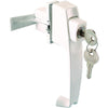 ProSource Pushbutton Latch Zinc White 5/8 to 1-1/2 in Thick Door, 5/8 in Backset