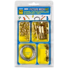 Picture Hanging Kit, Assorted, 50-Pc.