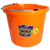 Fortiflex 20 Quart Flat Back Bucket (BLACK)