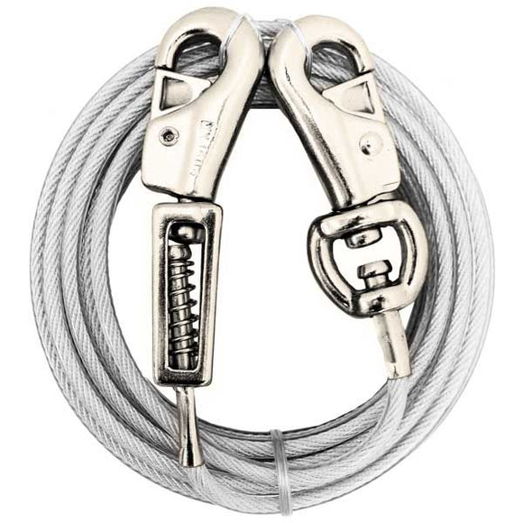 Prestige XL Dog Tie-Out W Spring (15')